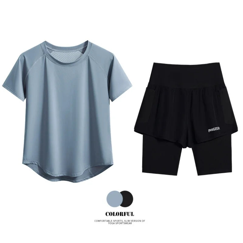 Lightweight Yoga Workout Set 2 in 1 Shorts