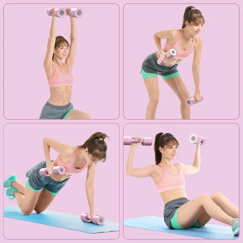 Adjustable Dumbbell Weight Set 2lb to 5lb Pair