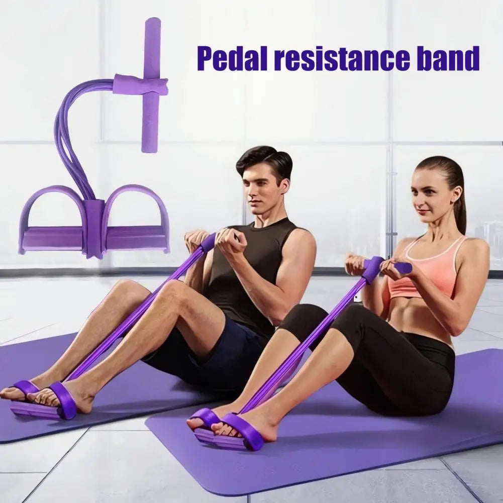 Elastic Sit Up Pull Rope Pedal Trainer