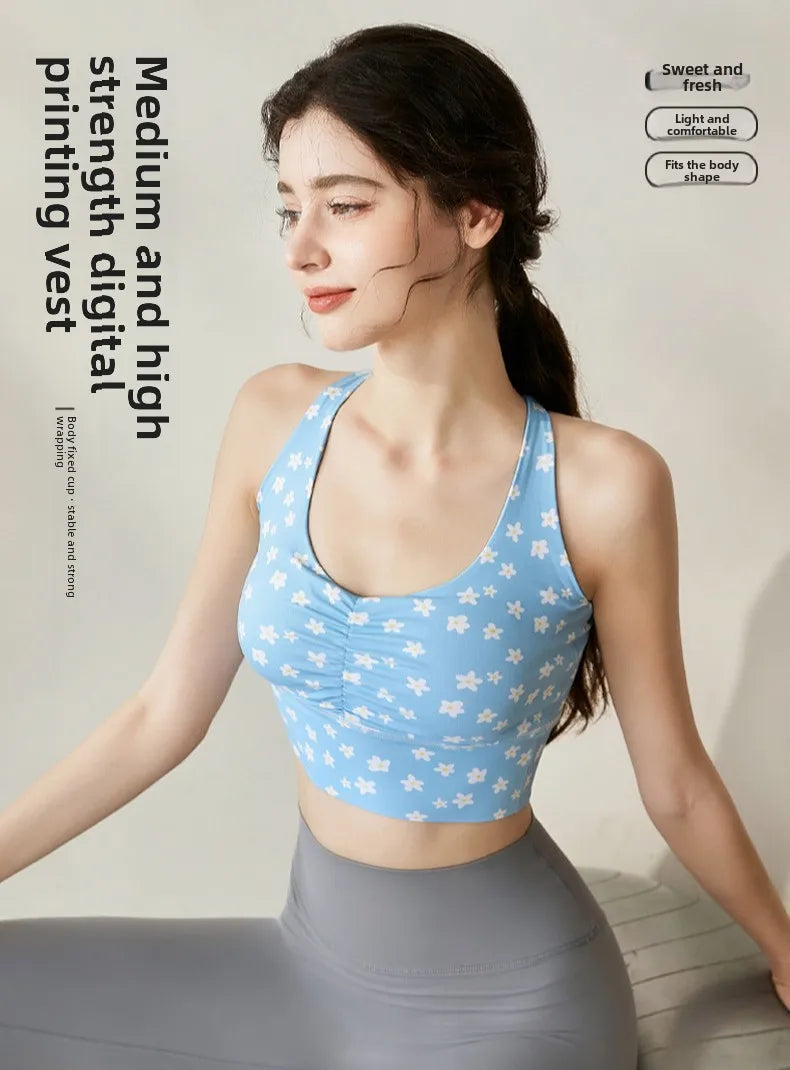 High Strength Sports Bra with Chest Cushion