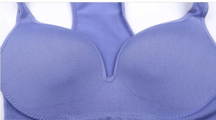 Seamless Push Up Cotton Bra Wireless Vest