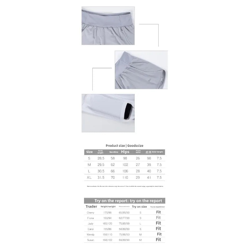 High Waist Yoga Shorts Running Pants Women