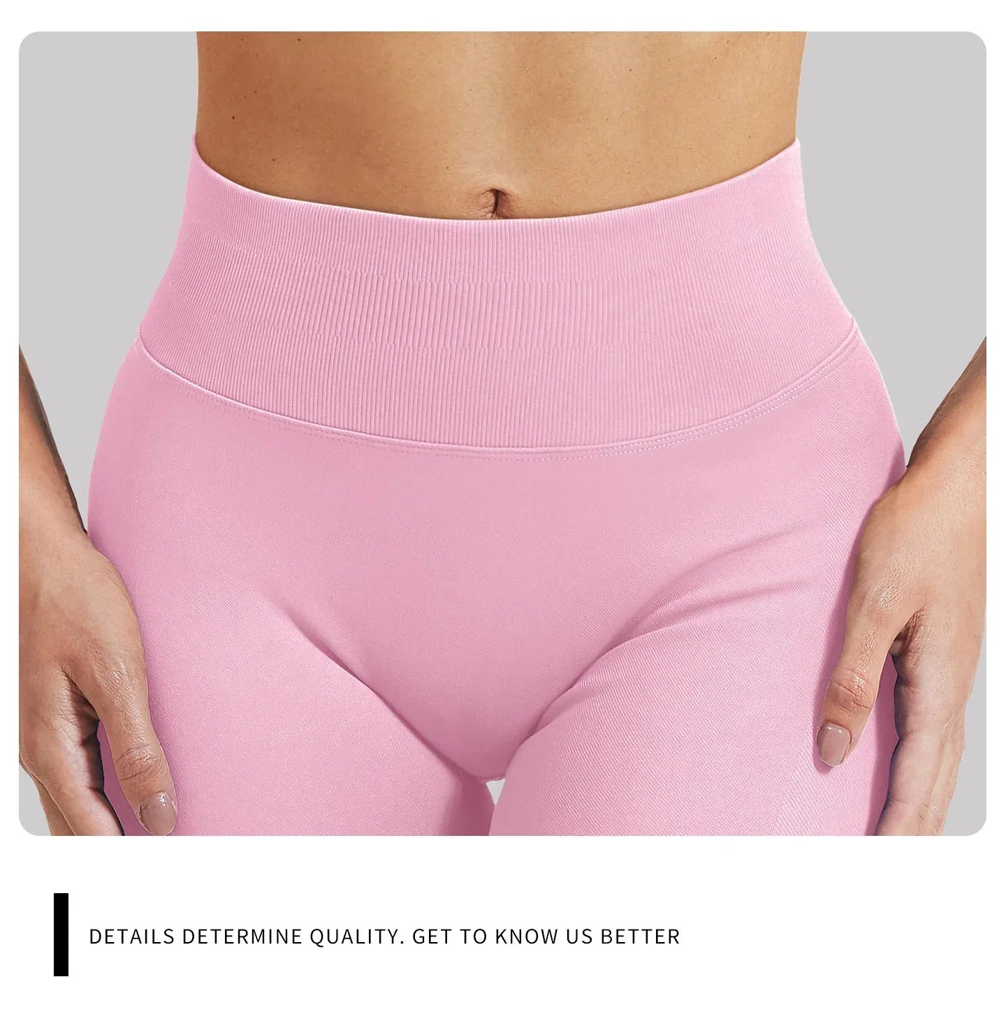 High Waisted Seamless Ribbed Gym Shorts