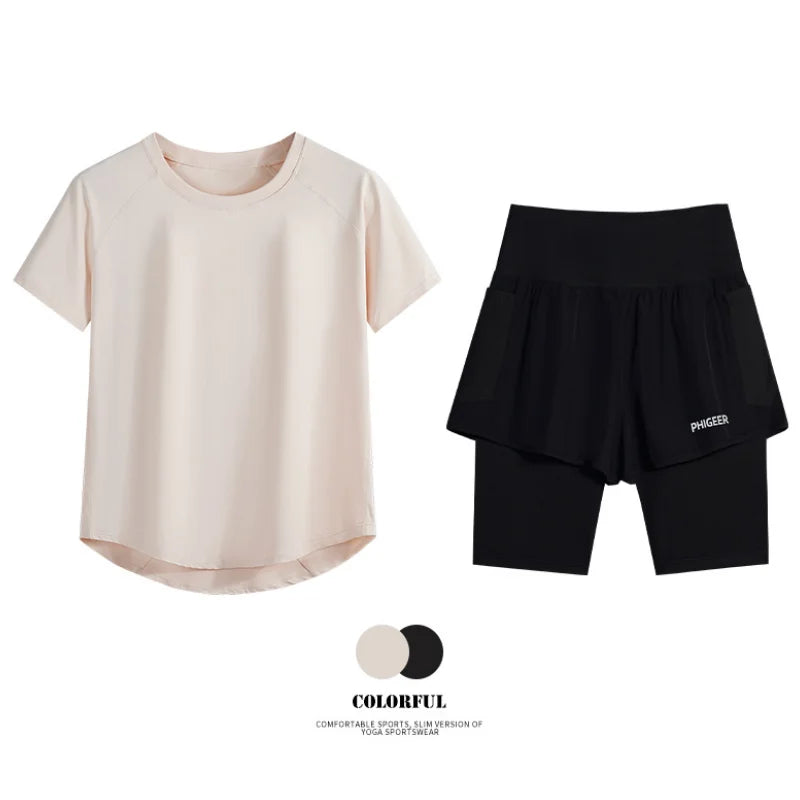 Lightweight Yoga Workout Set 2 in 1 Shorts