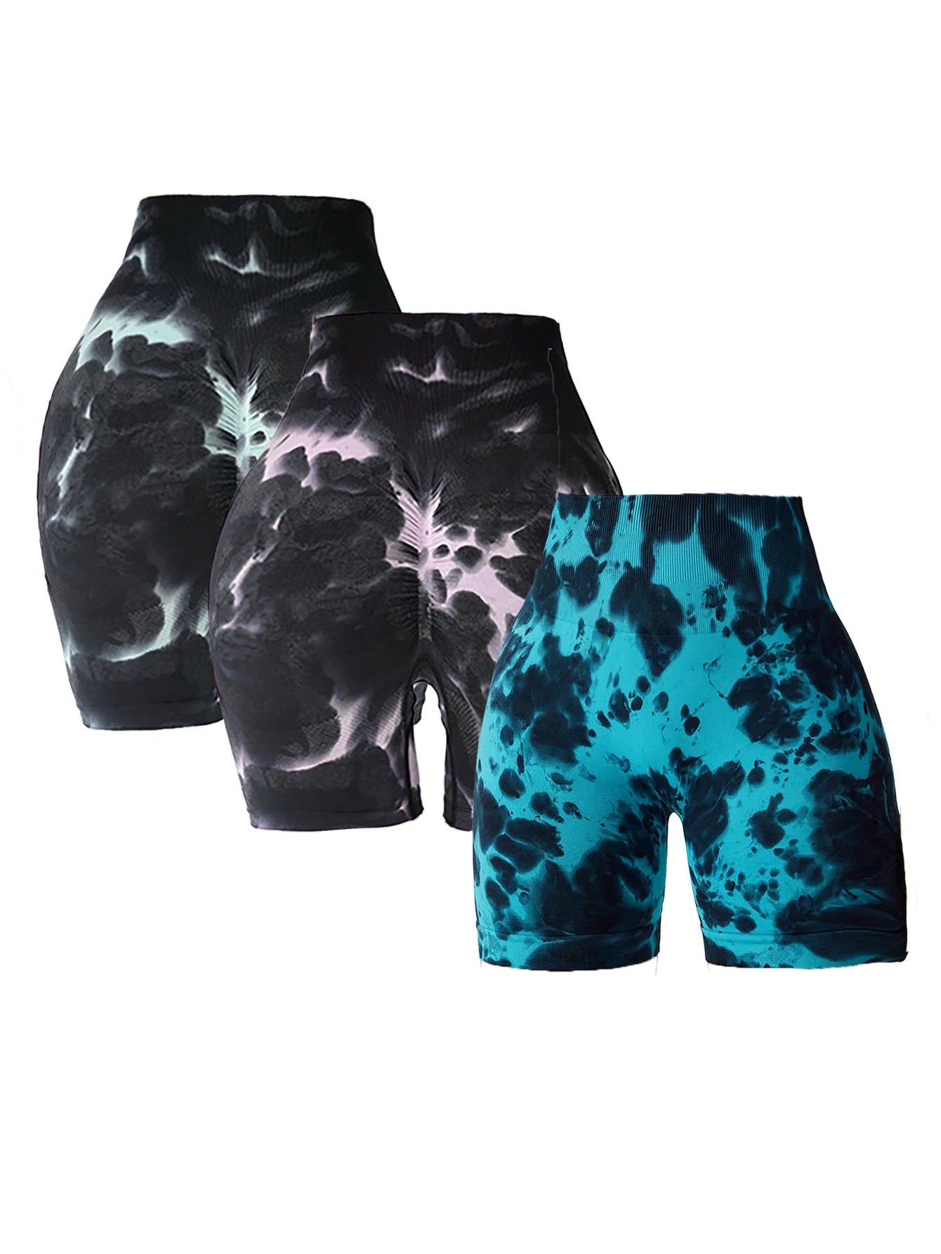 Tie Dye Summer Fitness Gym Shorts