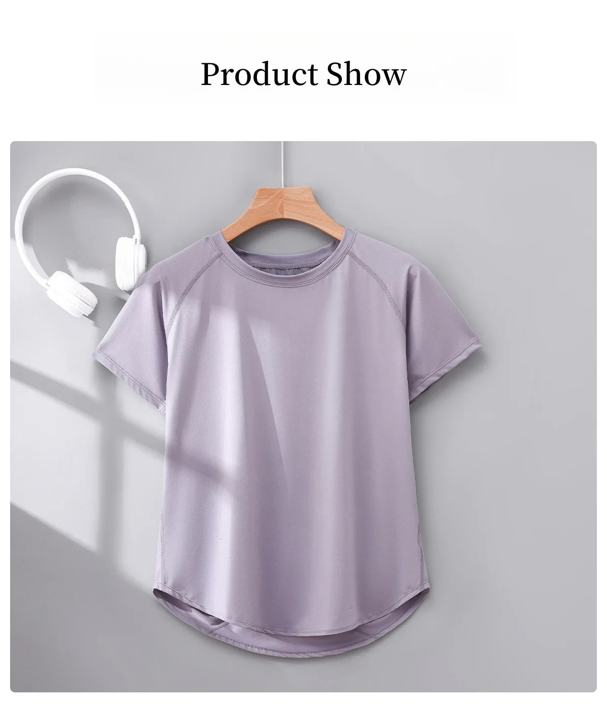 Short Sleeve Summer Workout Shirt for Women