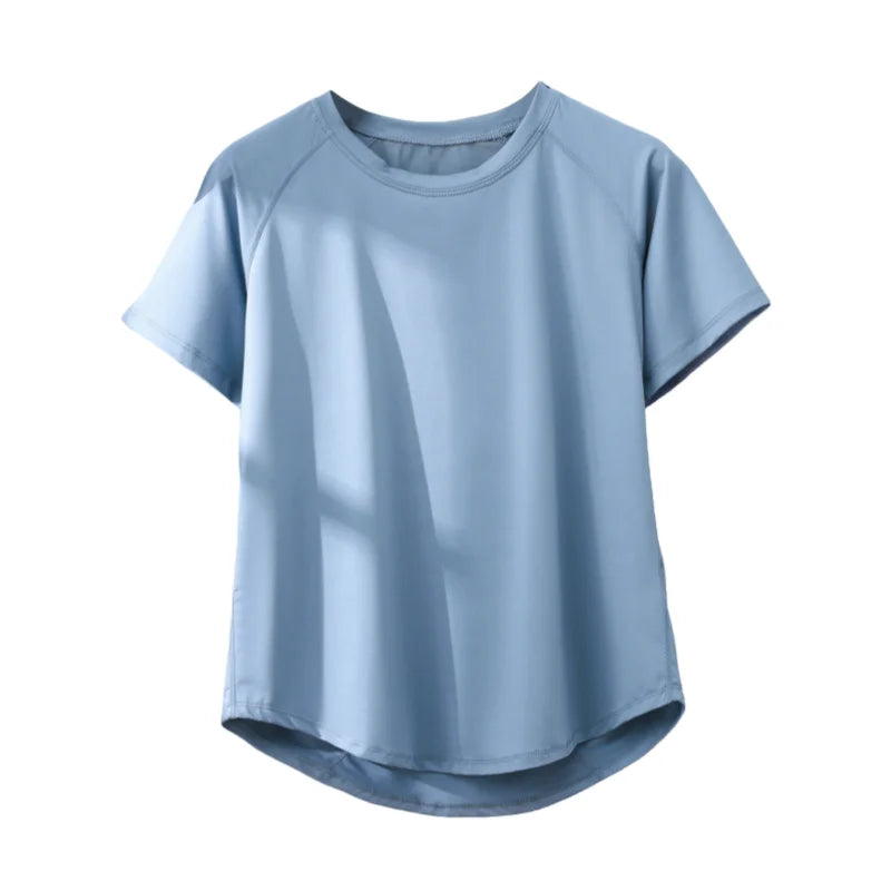 Short Sleeve Summer Workout Shirt for Women