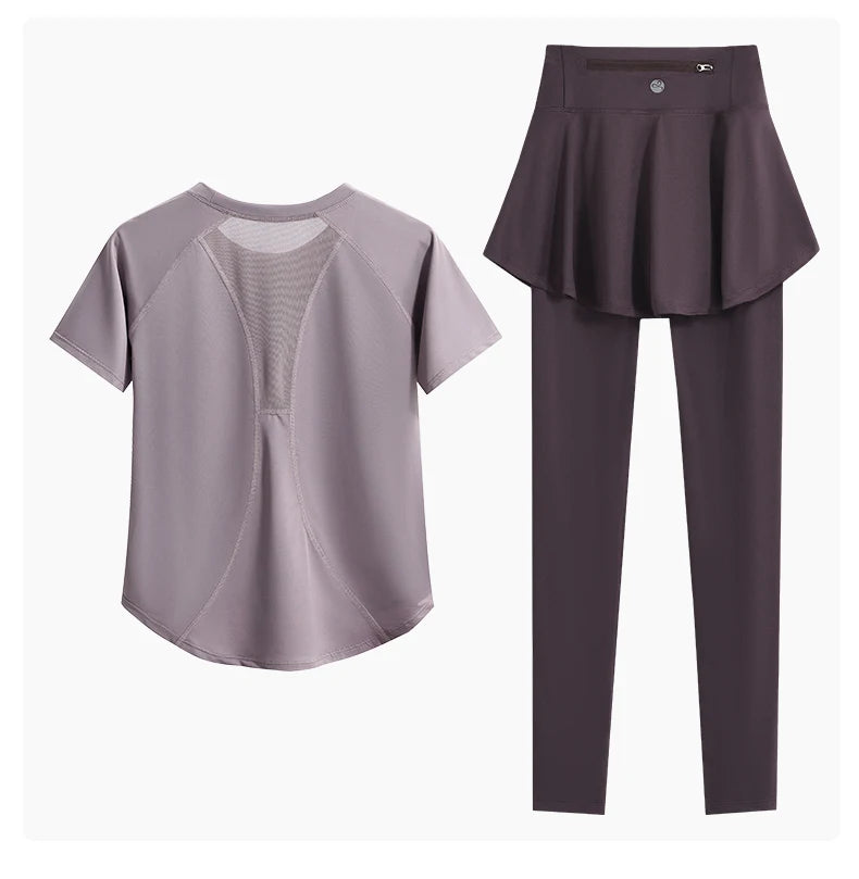 Two Piece Yoga Tracksuit Set for Women