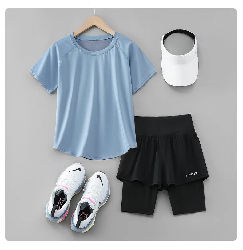 Lightweight Yoga Workout Set 2 in 1 Shorts