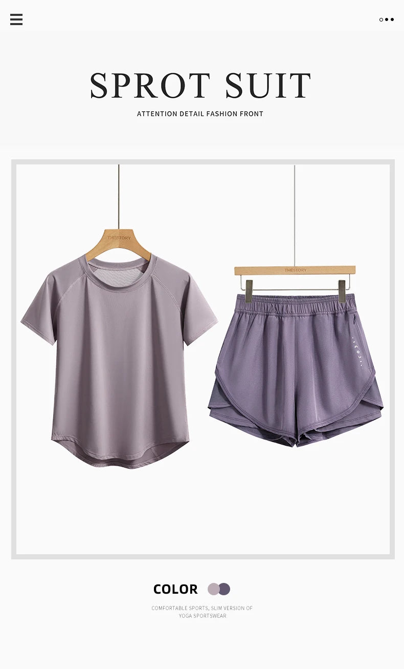 Quick Dry Summer 2 Piece Fitness Set