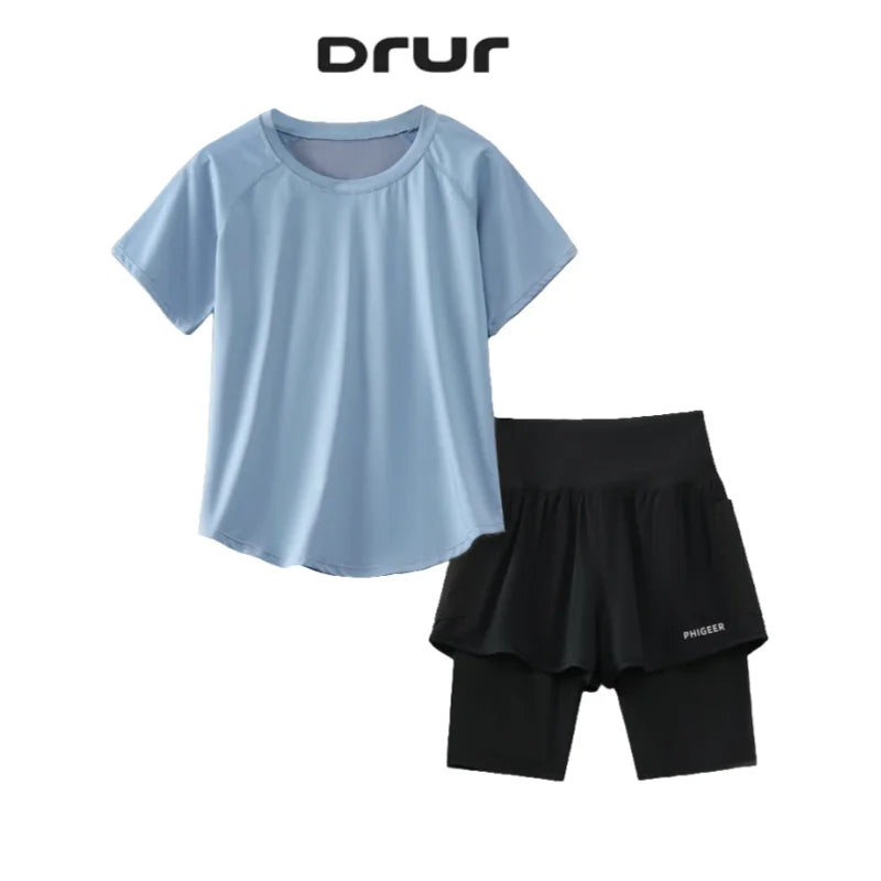 Lightweight Yoga Workout Set 2 in 1 Shorts