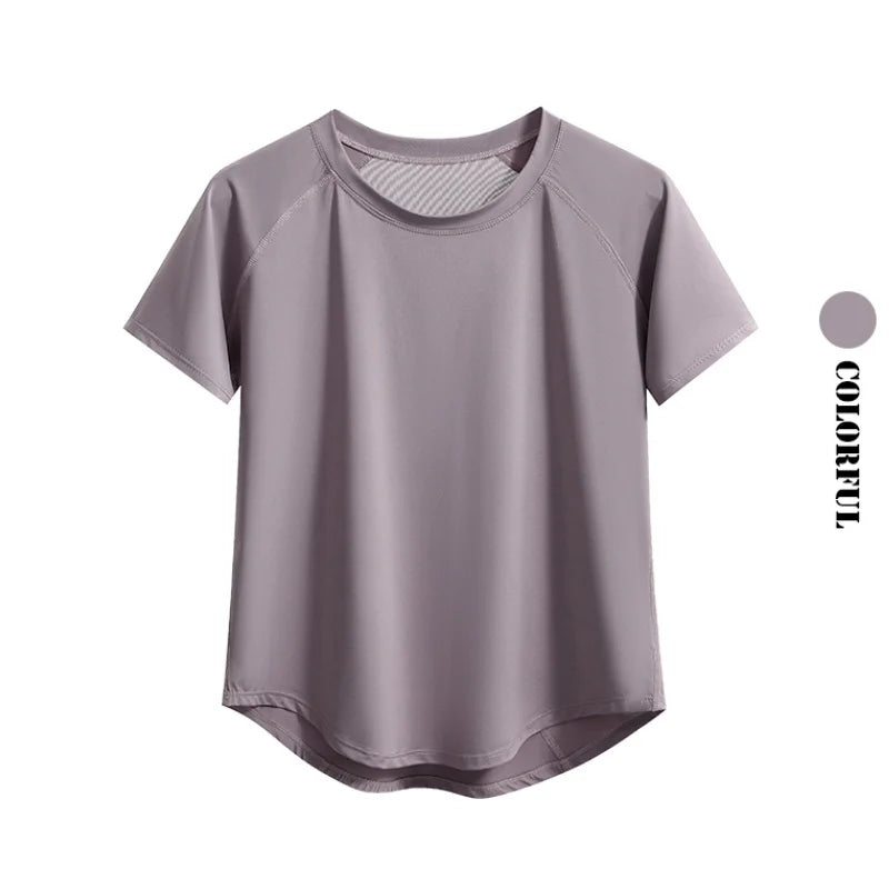 Short Sleeve Summer Workout Shirt for Women