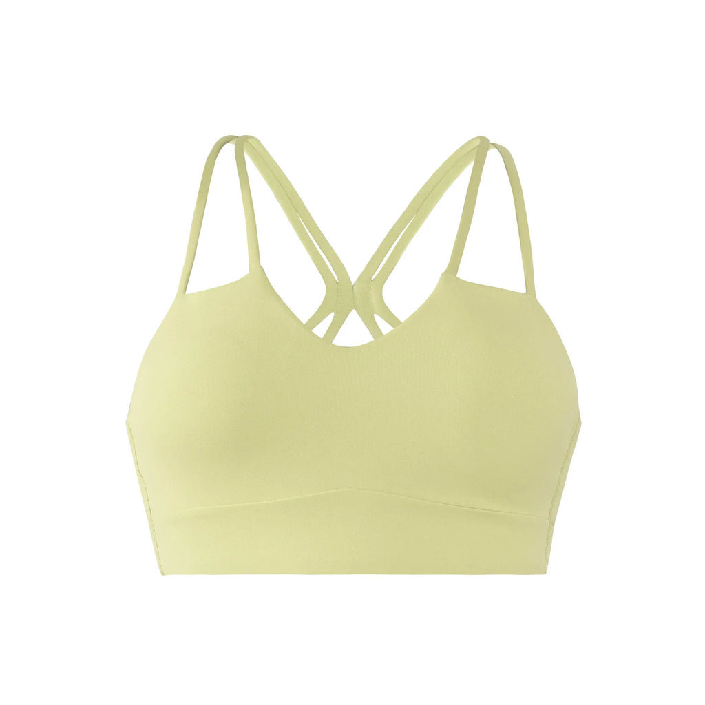 Cross Back Shockproof Padded Sports Bra