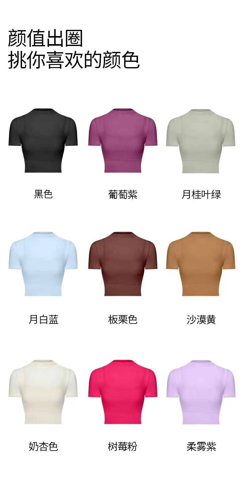 Mesh Sports Bra with Sleeves and Pads