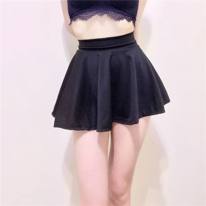 Pleated High Waist Mini Skirt for Women