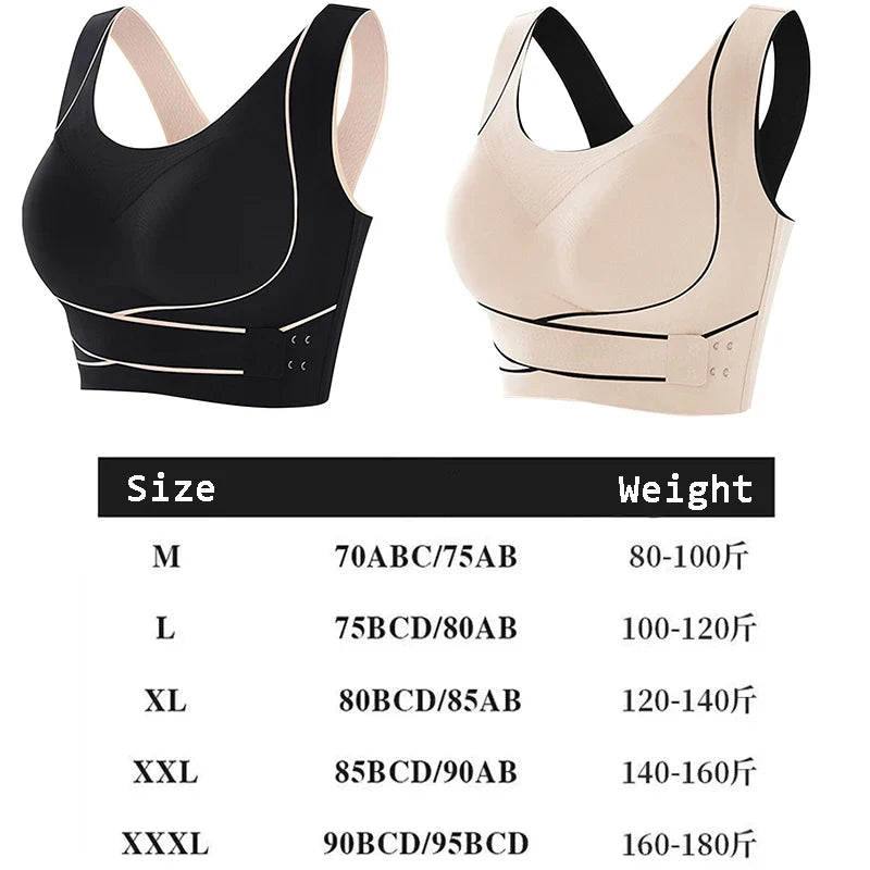 Sports Bra Front Adjustable Buckle