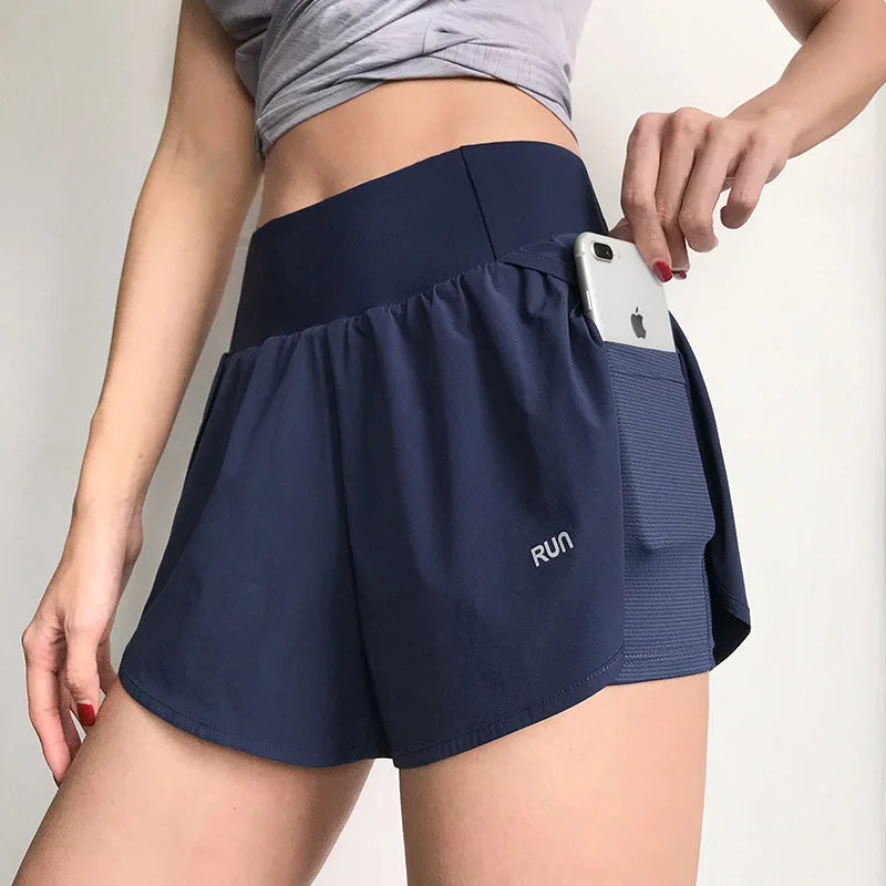 High Waist Yoga Shorts Running Pants Women