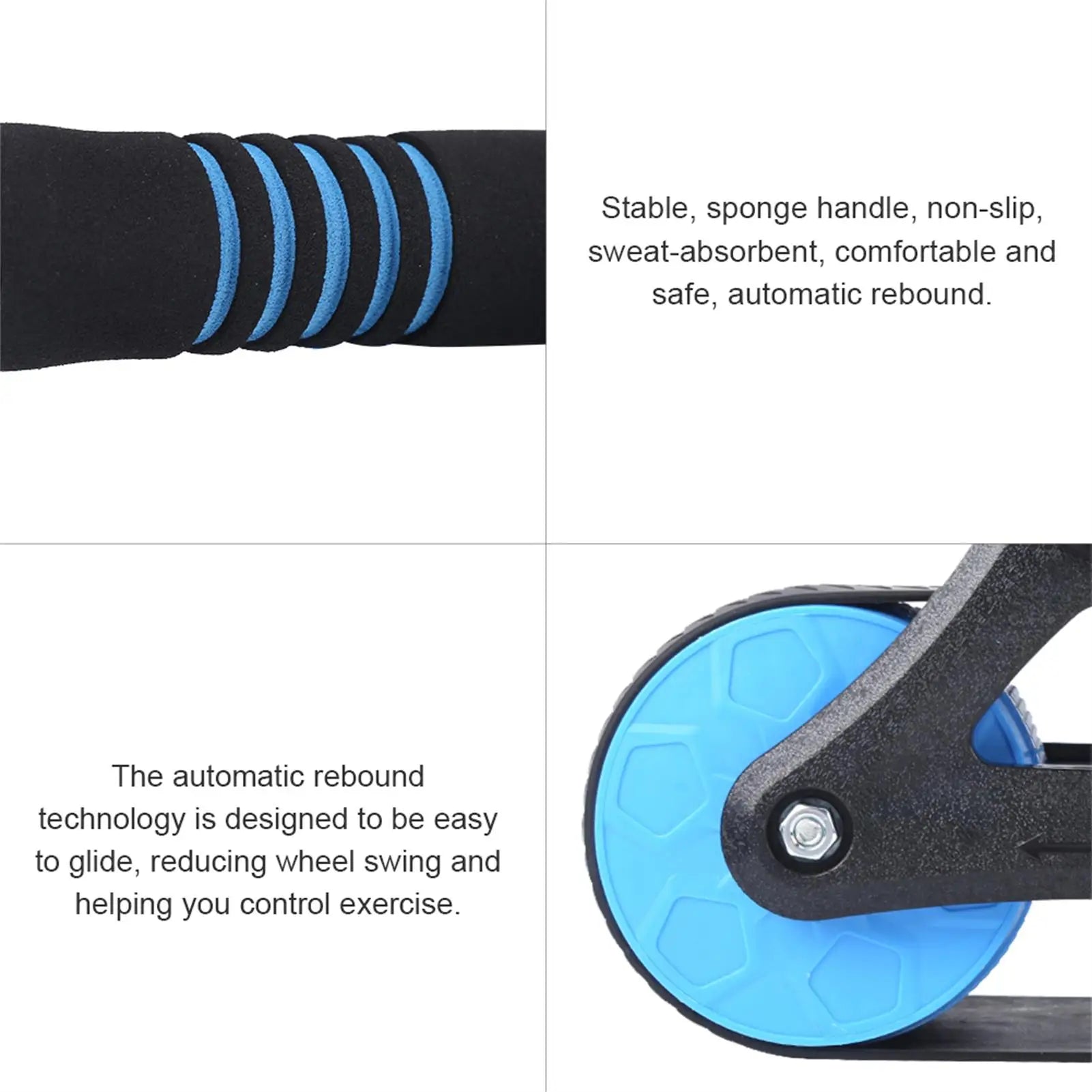 Springback Roller Ab Push Up Trainer