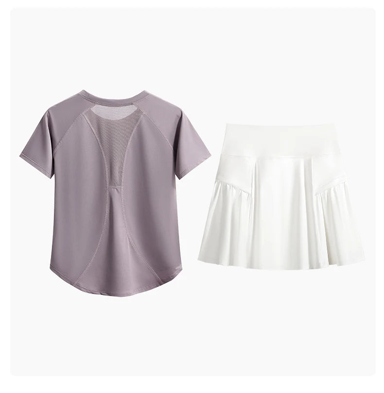 Quick Dry Tennis Skirt Set