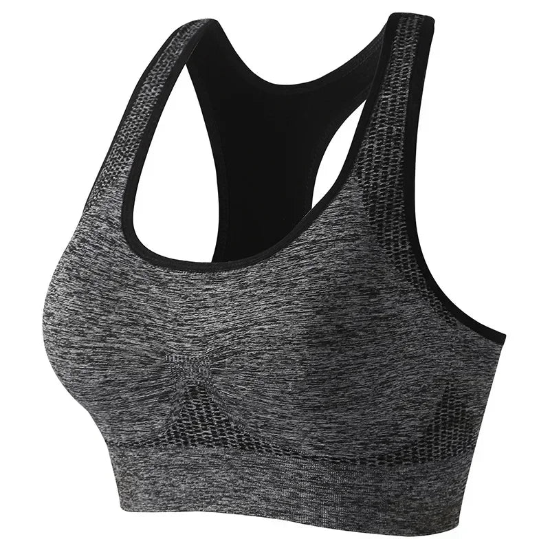 Seamless Crop Top Sports Bra Yoga Vest for Women