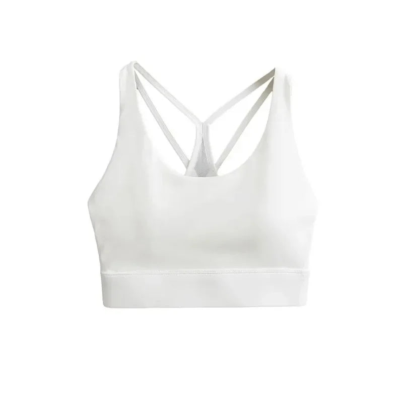 Cross Back Shock Absorption Yoga Bra