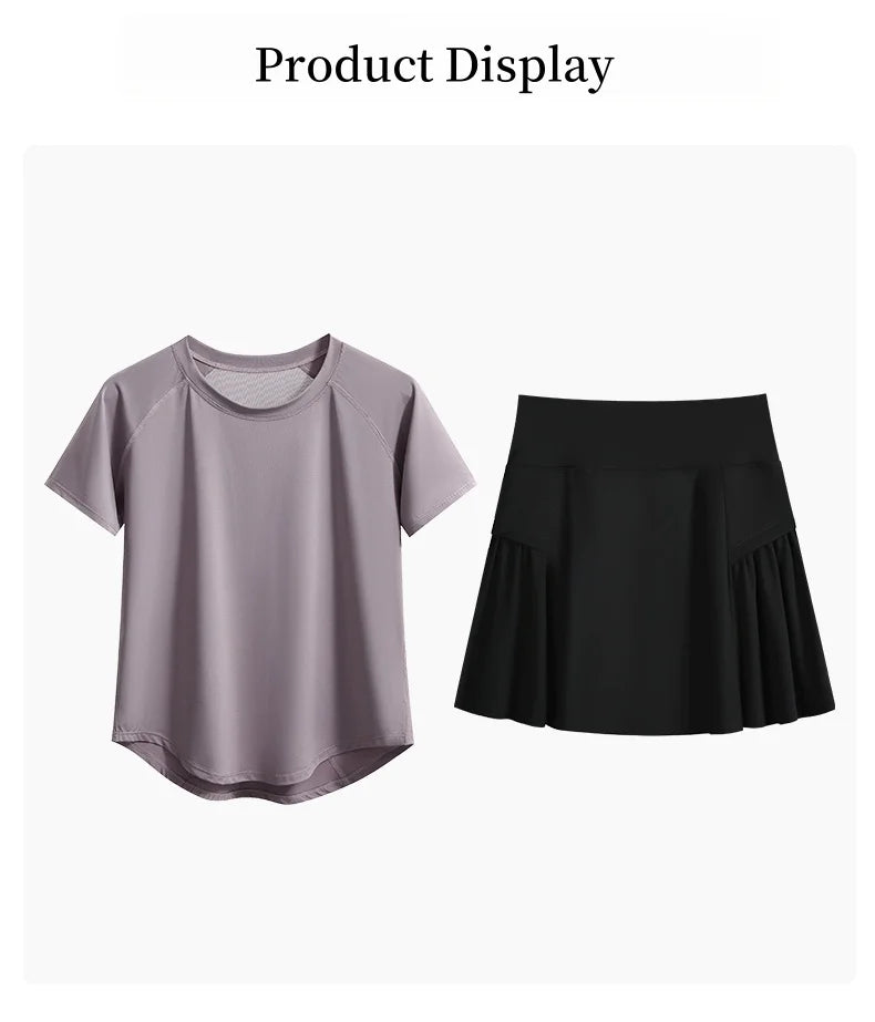 Quick Dry Tennis Skirt Set