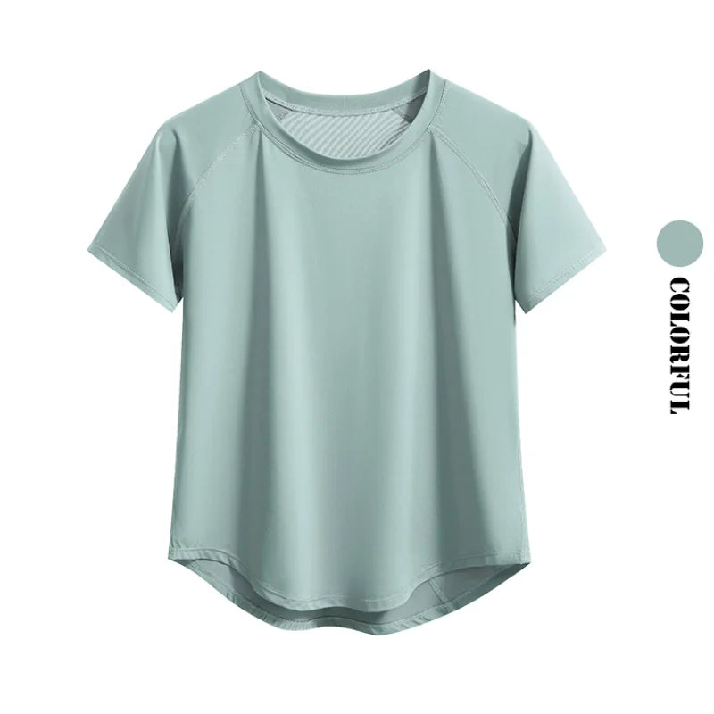 Short Sleeve Summer Workout Shirt for Women