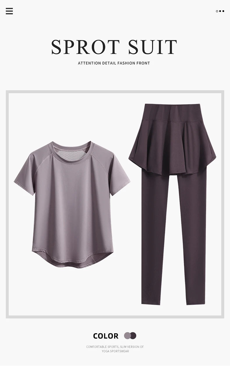 Two Piece Yoga Tracksuit Set for Women