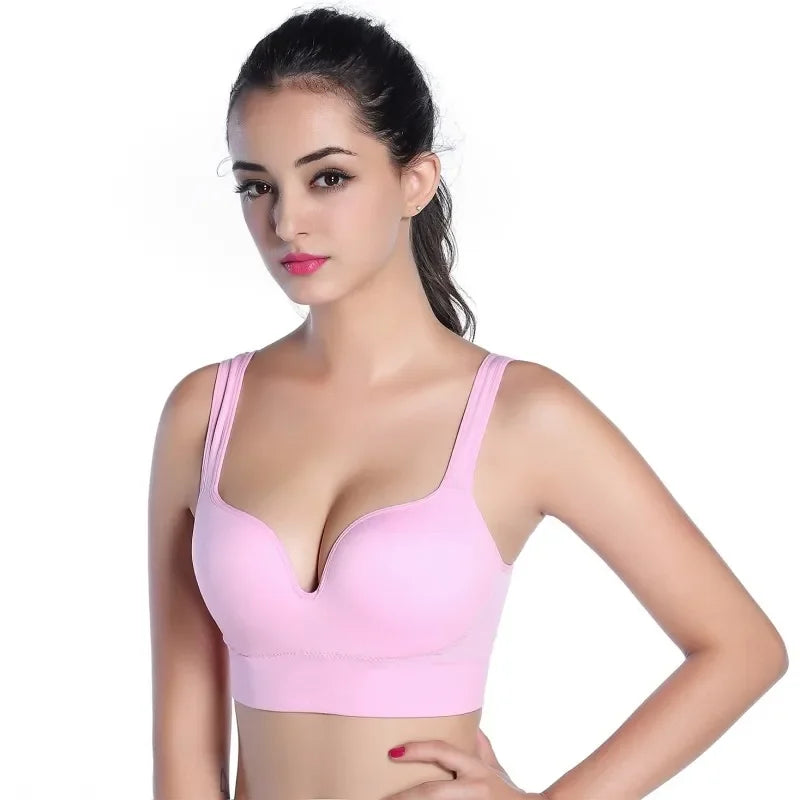 Seamless Push Up Cotton Bra Wireless Vest