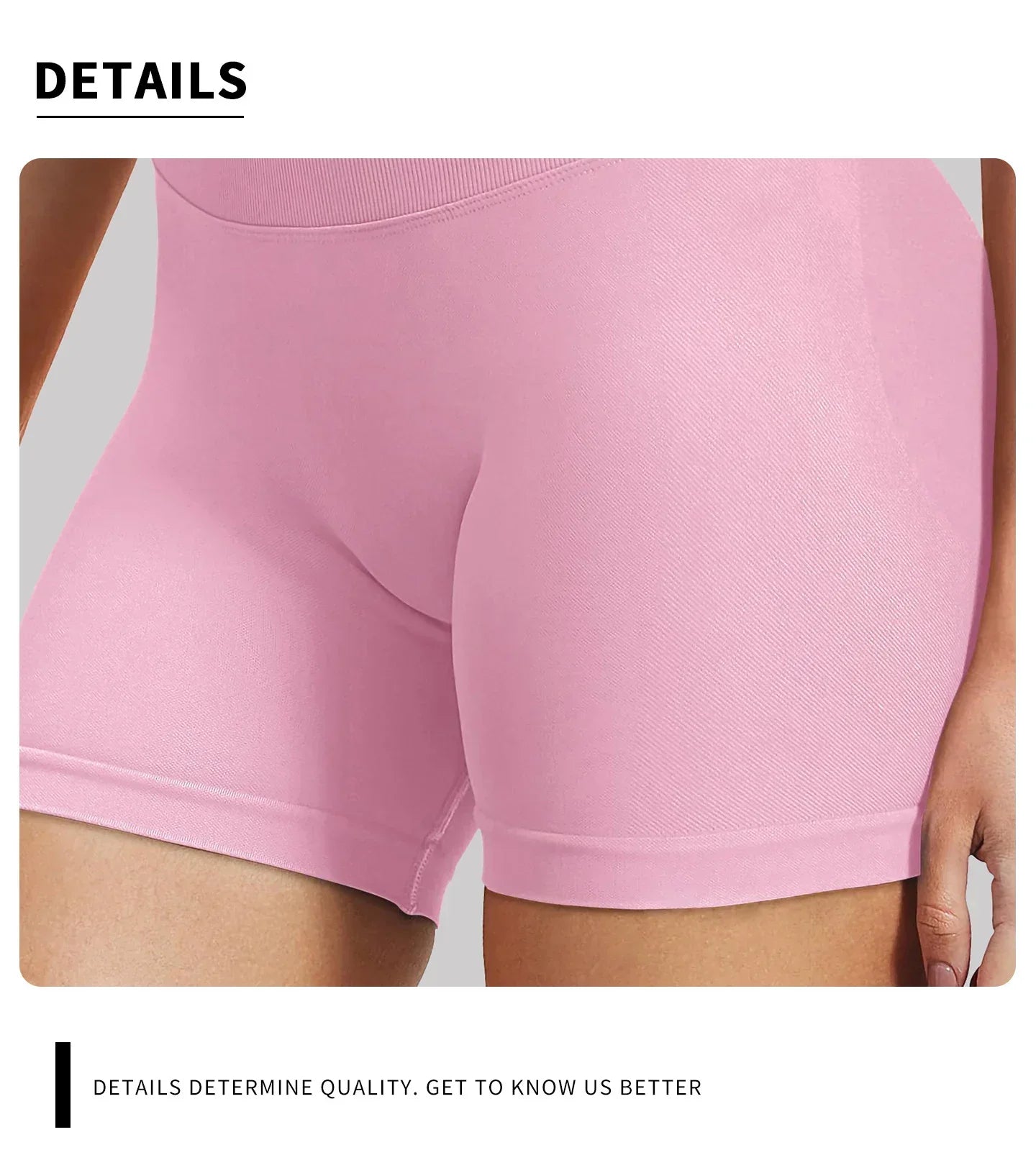 High Waisted Seamless Ribbed Gym Shorts