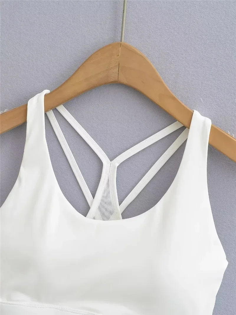 Cross Back Shock Absorption Yoga Bra
