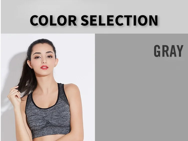 Seamless Crop Top Sports Bra Yoga Vest for Women
