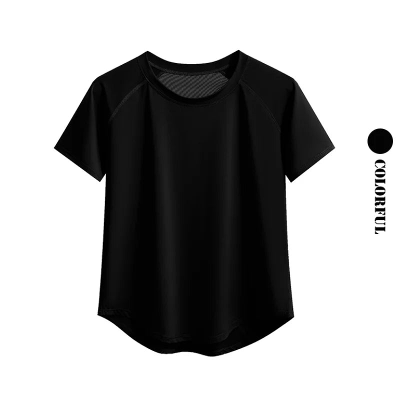 Short Sleeve Summer Workout Shirt for Women