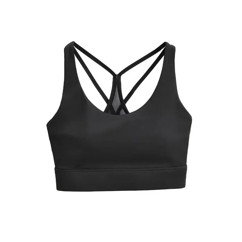 Cross Back Shock Absorption Yoga Bra