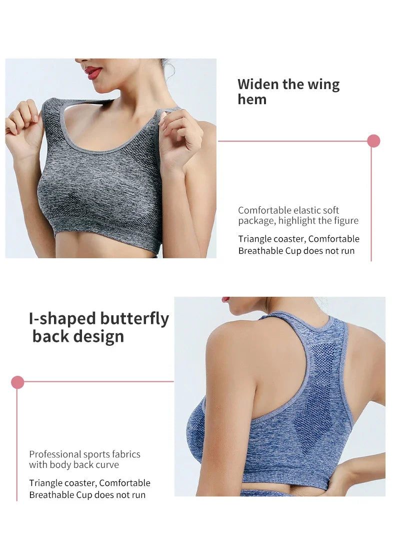 Push Up Fitness Bra Running Vest
