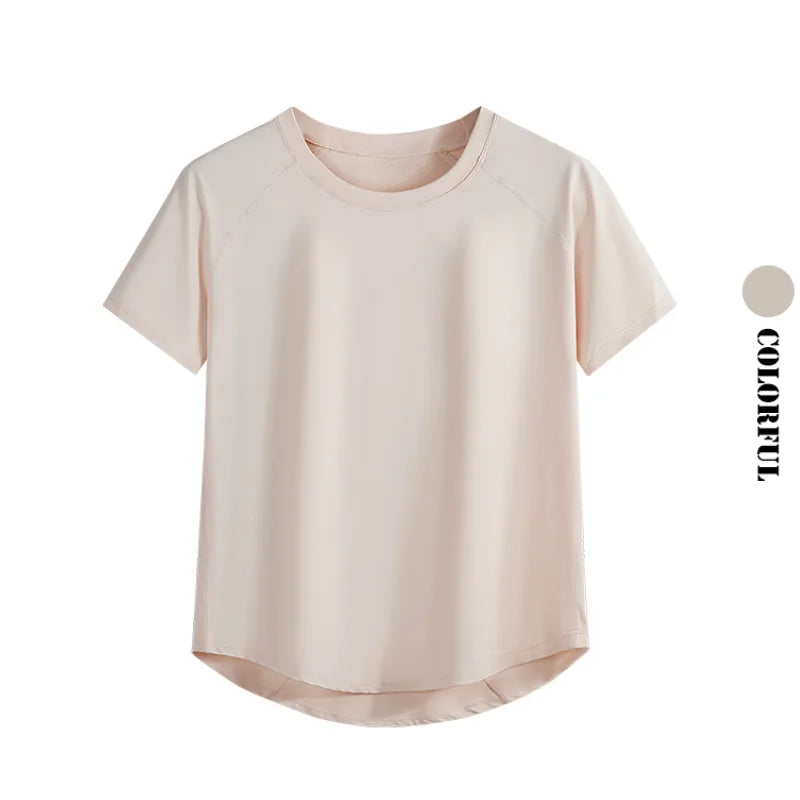 Short Sleeve Summer Workout Shirt for Women