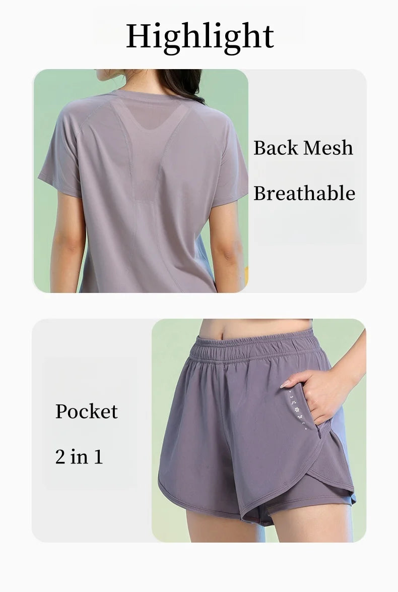 Quick Dry Summer 2 Piece Fitness Set