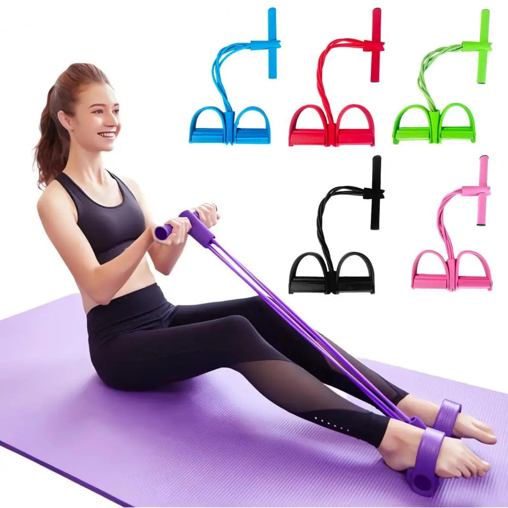 Elastic Sit Up Pull Rope Pedal Trainer