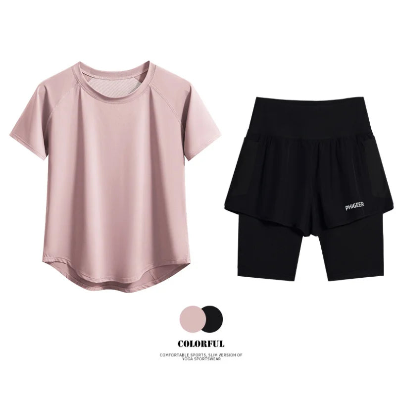 Lightweight Yoga Workout Set 2 in 1 Shorts