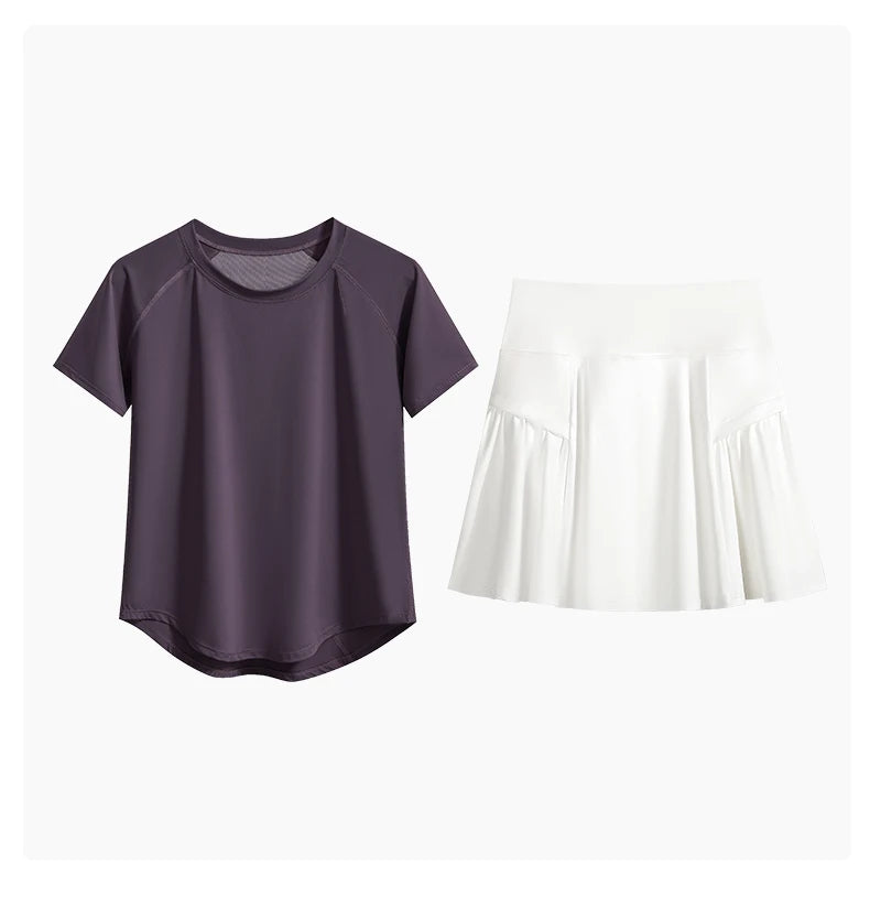 Quick Dry Tennis Skirt Set