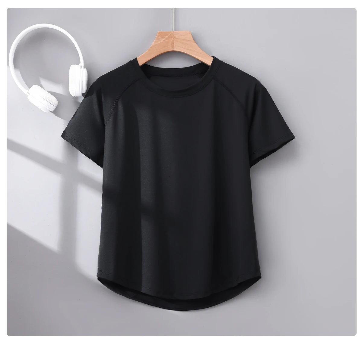 Short Sleeve Summer Workout Shirt for Women