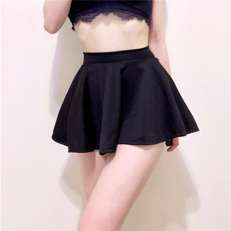 Pleated High Waist Mini Skirt for Women