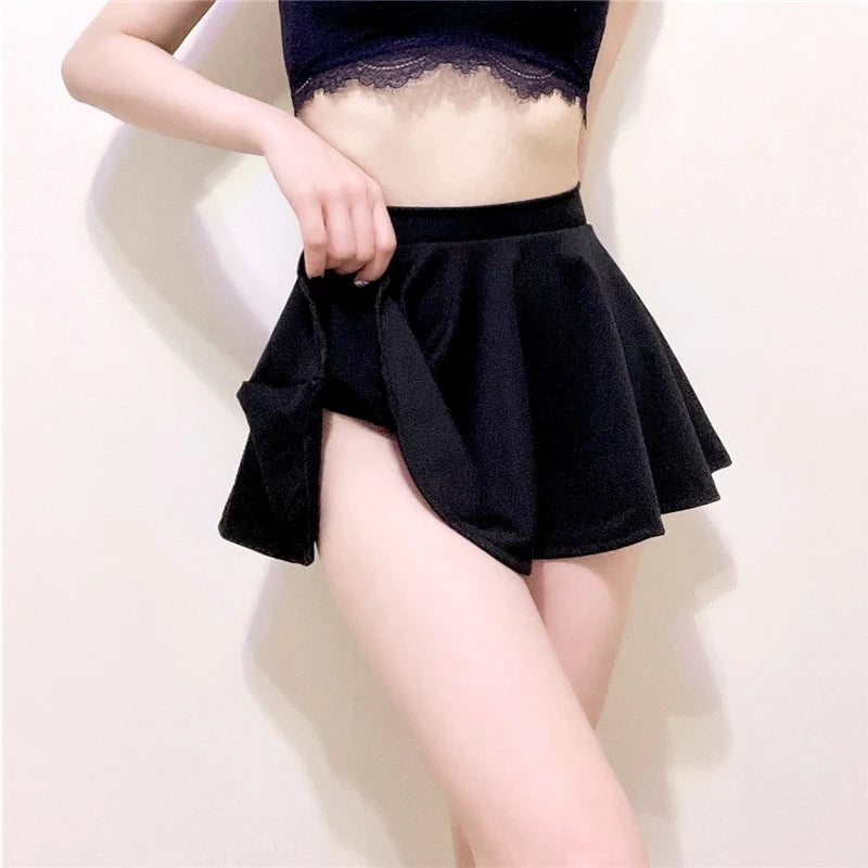 Pleated High Waist Mini Skirt for Women