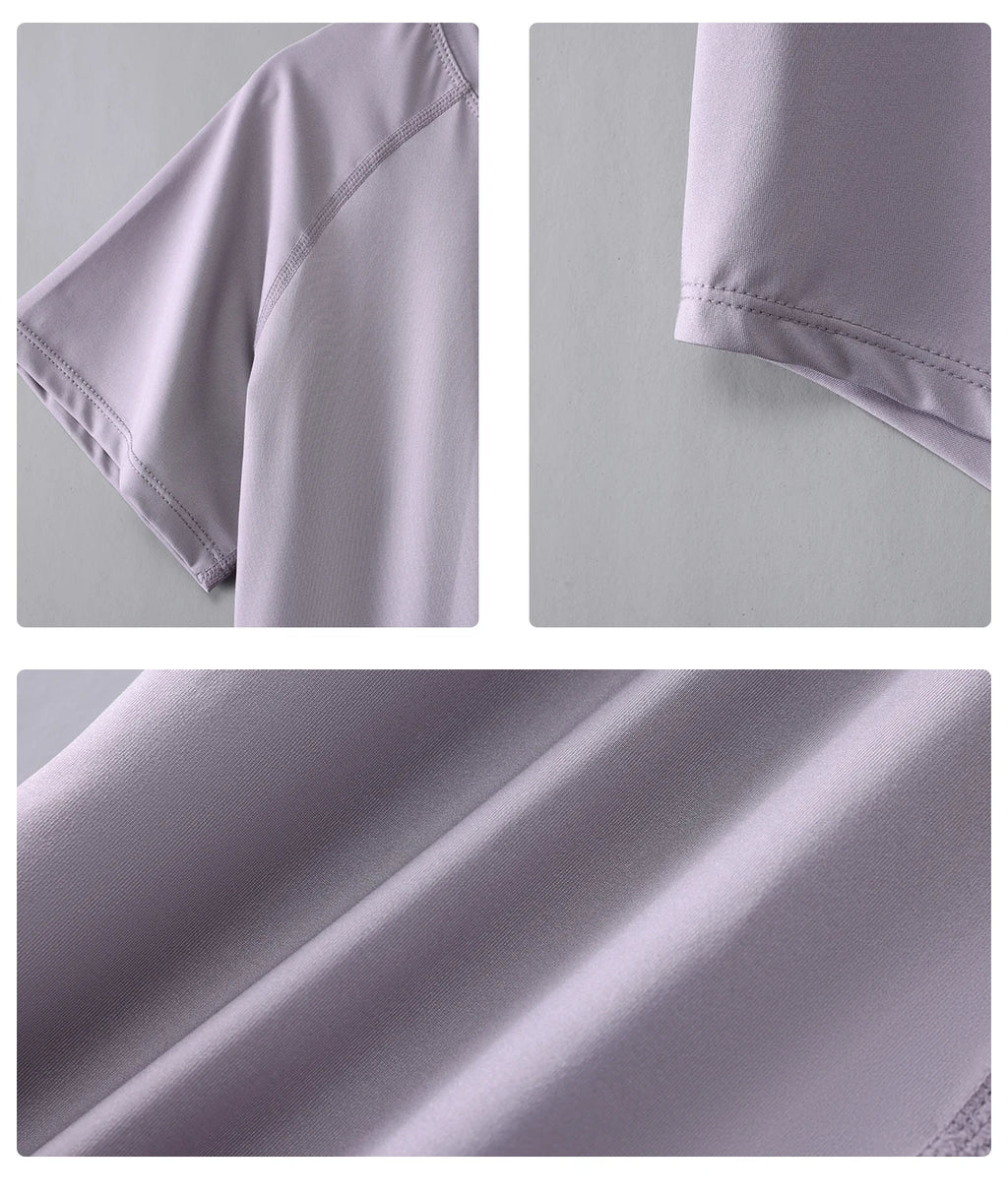 Short Sleeve Summer Workout Shirt for Women