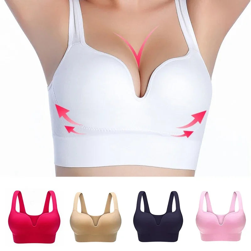 Seamless Push Up Cotton Bra Wireless Vest
