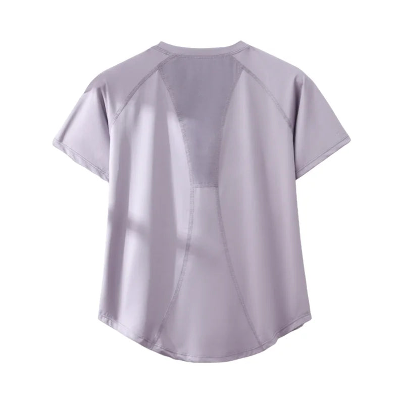 Short Sleeve Summer Workout Shirt for Women