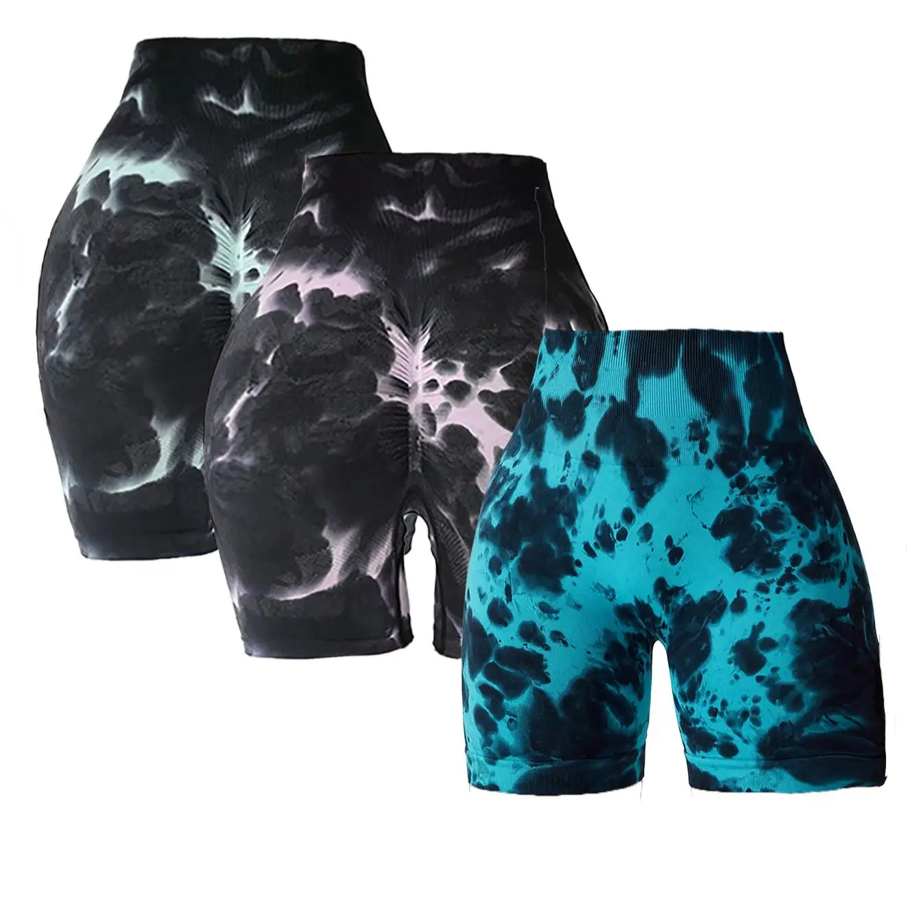 Tie Dye Summer Fitness Gym Shorts