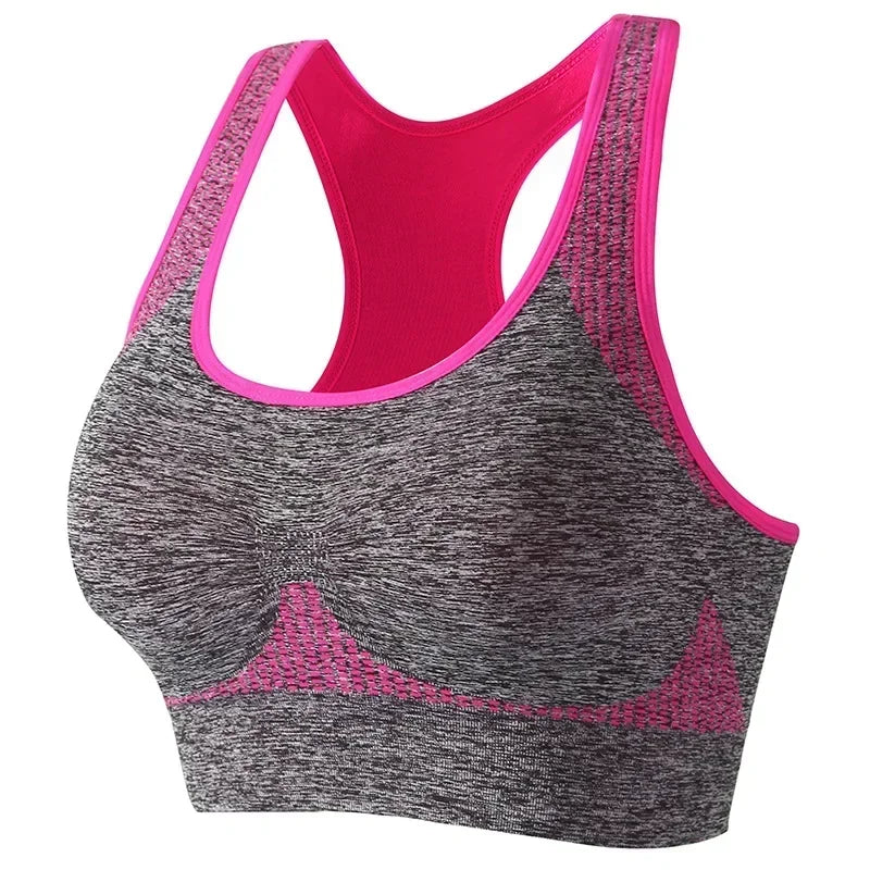 Seamless Crop Top Sports Bra Yoga Vest for Women