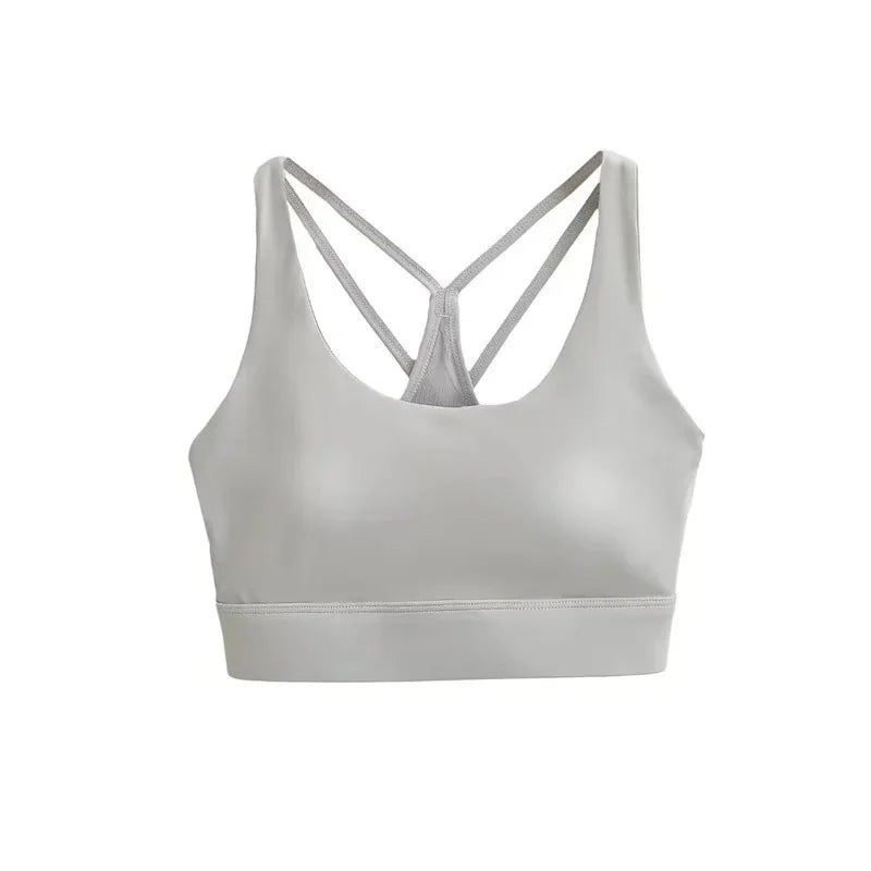 Cross Back Shock Absorption Yoga Bra