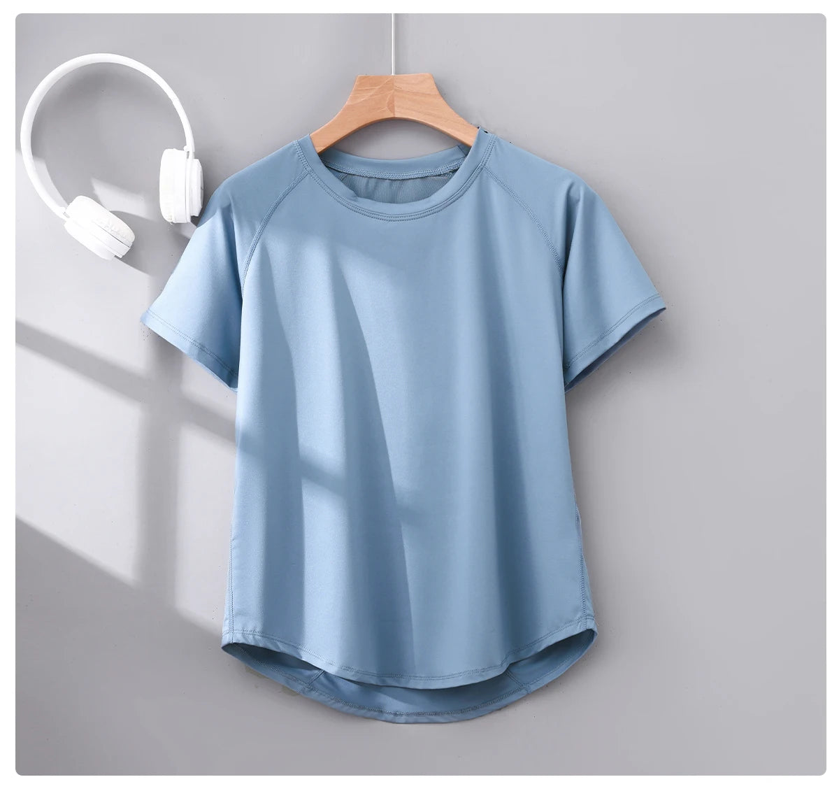 Short Sleeve Summer Workout Shirt for Women
